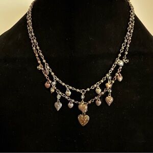 Glam Goth Whimsigoth Heart Charm Necklace